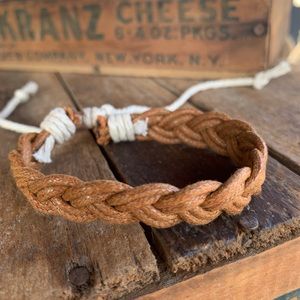 ✨WIDE BOHO BRAIDED LEATHER BRACELET✨